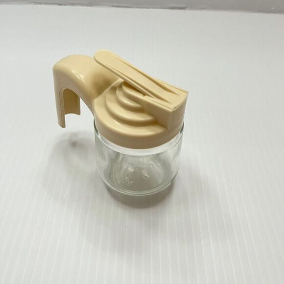 Vintage Gemco Small Glass Syrup Pitcher Dispenser - Picture 2 of 11